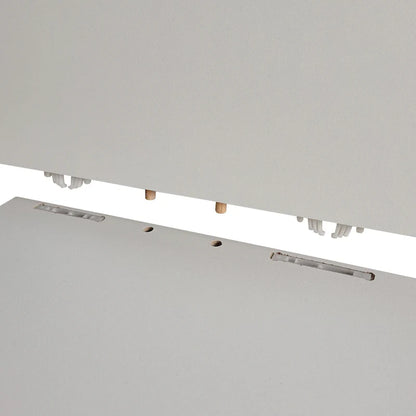 White 62.99  TV Stand with LED Lights, Cabinets, and Open Shelves for TVs Up to 65