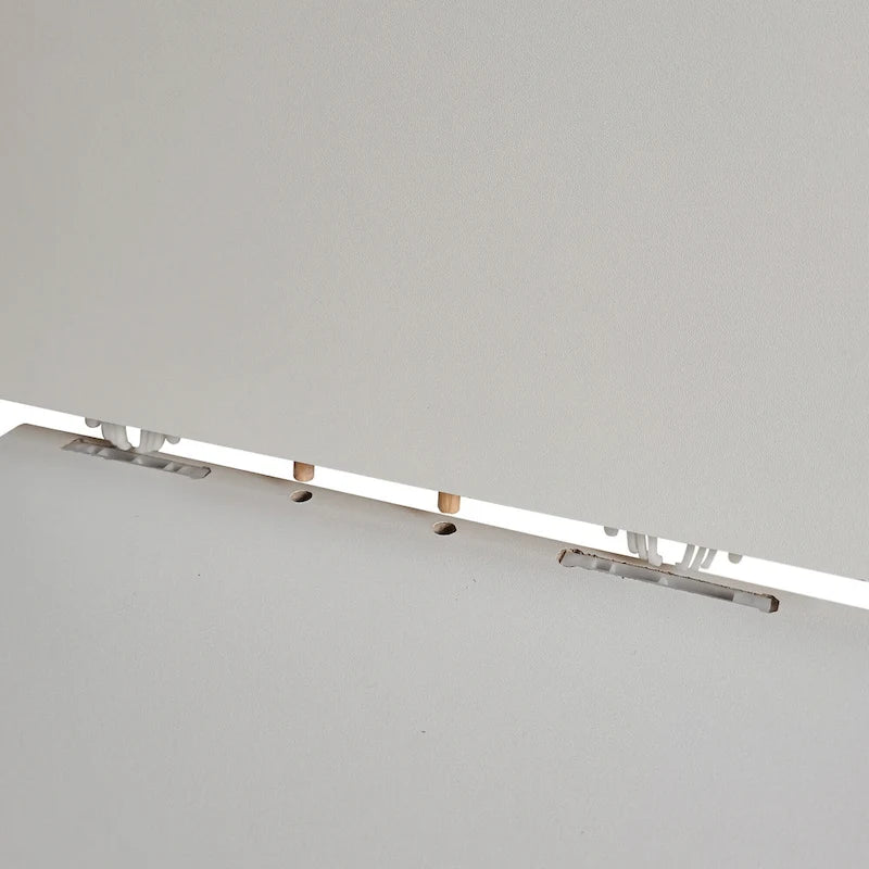 White 62.99  TV Stand with LED Lights, Cabinets, and Open Shelves for TVs Up to 65