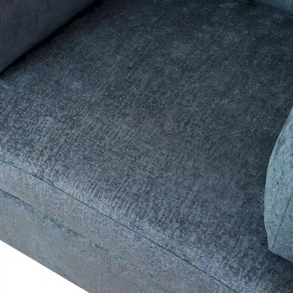 37  Accent Chair with Plastic Legs and Decorative Pillows