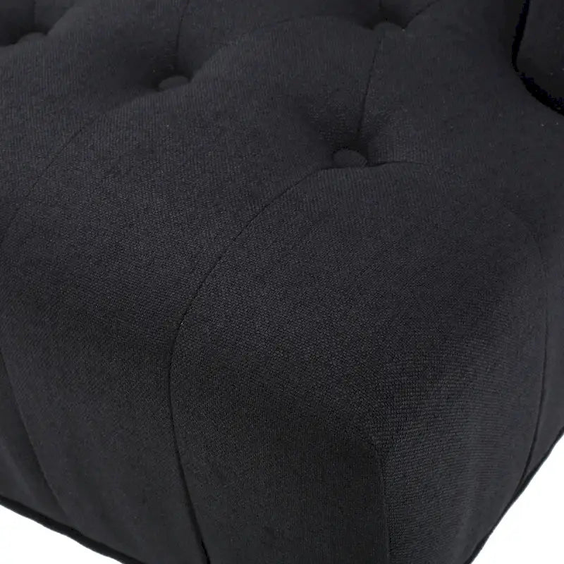 Charcoal 27.5  High Back Upholstered Button Tufted Club Chair