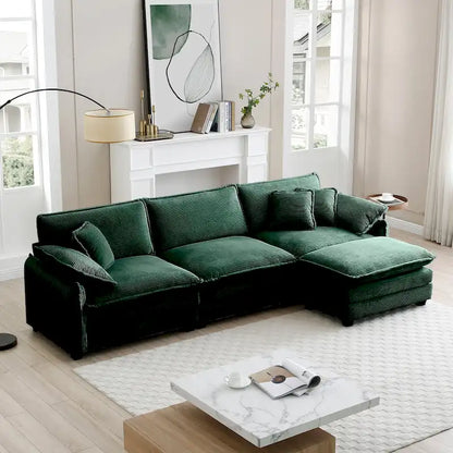 DIY Customization Corduroy Upholstered Armless Modular Sectional Sofa