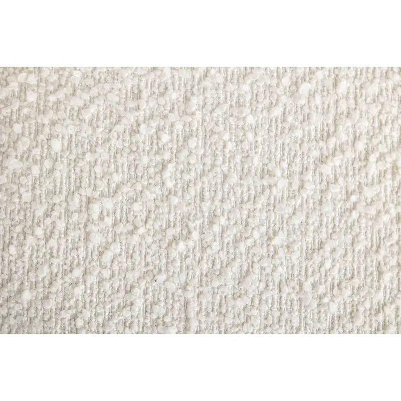 Cream White 31  Boucle Upholstered Barrel Chair with Swivel Base