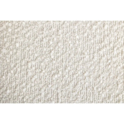 Cream White 31  Boucle Upholstered Barrel Chair with Swivel Base