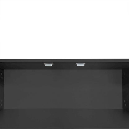 Modern Shoe Storage Bench with Hidden Storage and Upholstered Cushions