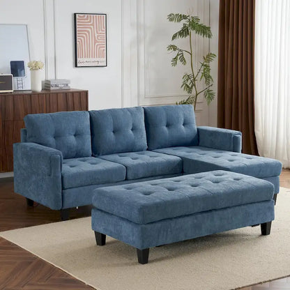 83.4inch L-shaped Sofa Sectional Couch Sofa Bed