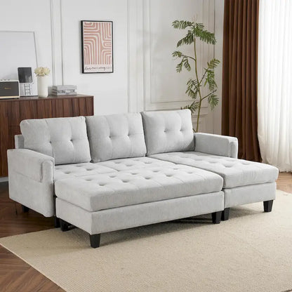 83.4inch L-shaped Sofa Sectional Couch Sofa Bed