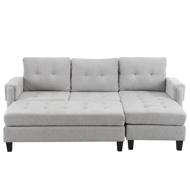 83.4inch L-shaped Sofa Sectional Couch Sofa Bed