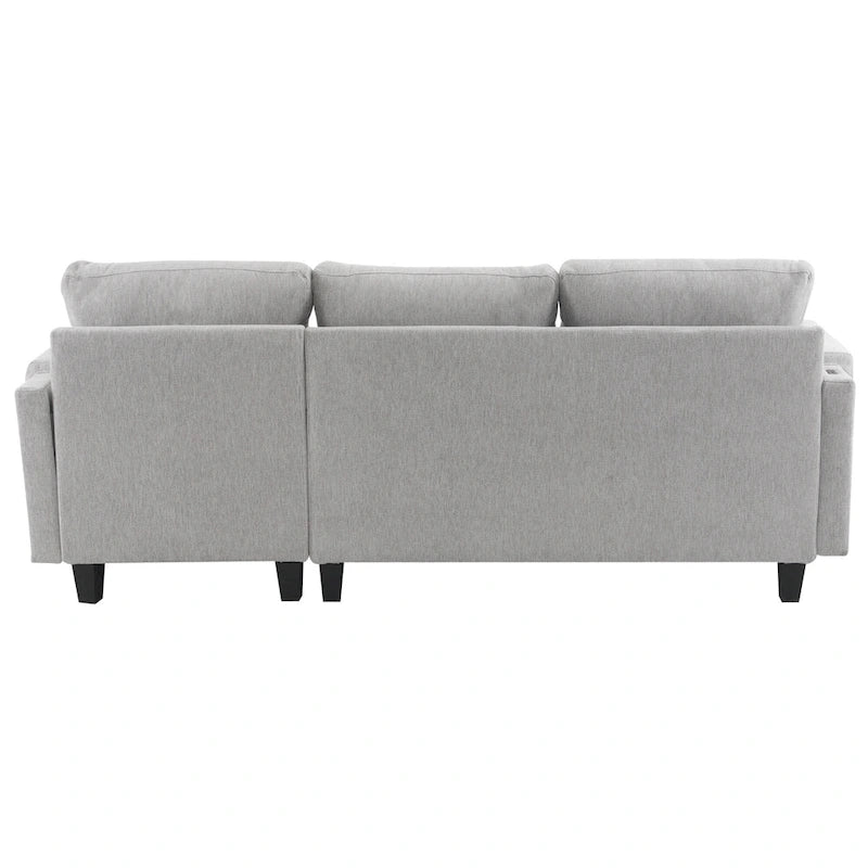 83.4inch L-shaped Sofa Sectional Couch Sofa Bed