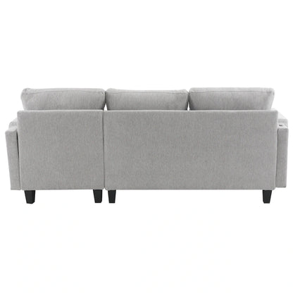 83.4inch L-shaped Sofa Sectional Couch Sofa Bed