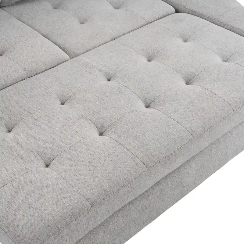 83.4inch L-shaped Sofa Sectional Couch Sofa Bed