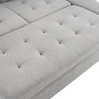 83.4inch L-shaped Sofa Sectional Couch Sofa Bed