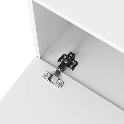 TV Stand with 2 Cabinets and Open Storage Compartment