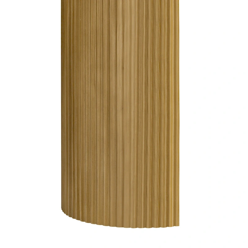 Curved Design Console Table with Unique Vertical Stripe Design ,Suitable for Living Room,Study and Entrance