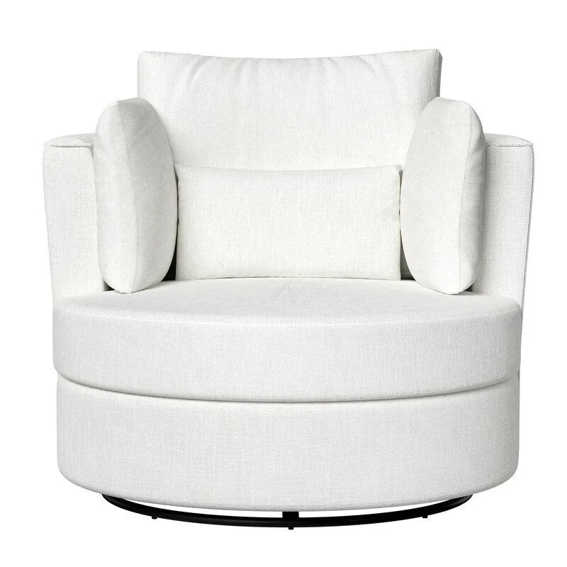 Chenille Swivel Soft Modern Upholstered Accent Chair (Set of 2)