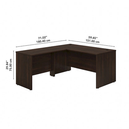 Scrivania a L Studio C da 60W con allungo da 42W di Bush Business Furniture