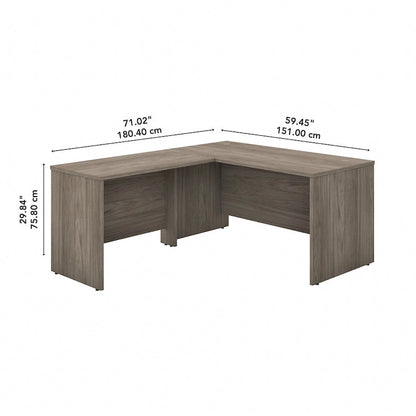 Scrivania a L Studio C da 60W con allungo da 42W di Bush Business Furniture