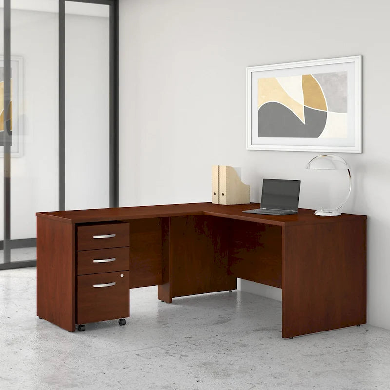 Scrivania a L Studio C da 60W con allungo da 42W di Bush Business Furniture