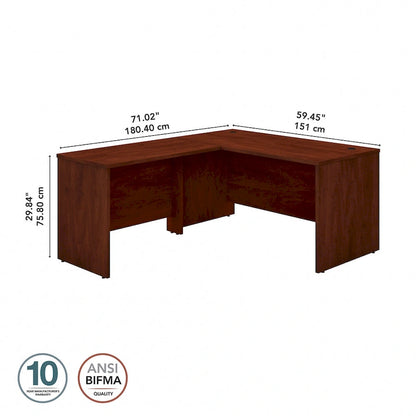 Scrivania a L Studio C da 60W con allungo da 42W di Bush Business Furniture
