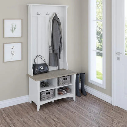 Salinas Hall Tree with Shoe Storage Bench by Bush Furniture