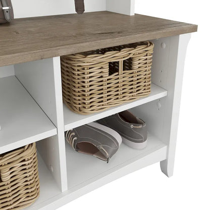 Salinas Hall Tree with Shoe Storage Bench by Bush Furniture