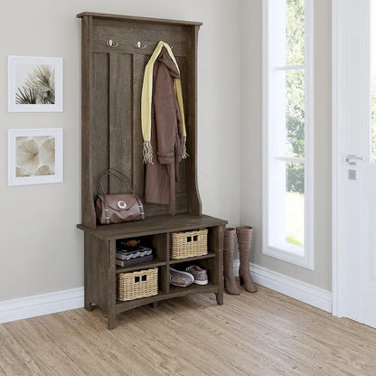 Salinas Hall Tree with Shoe Storage Bench by Bush Furniture