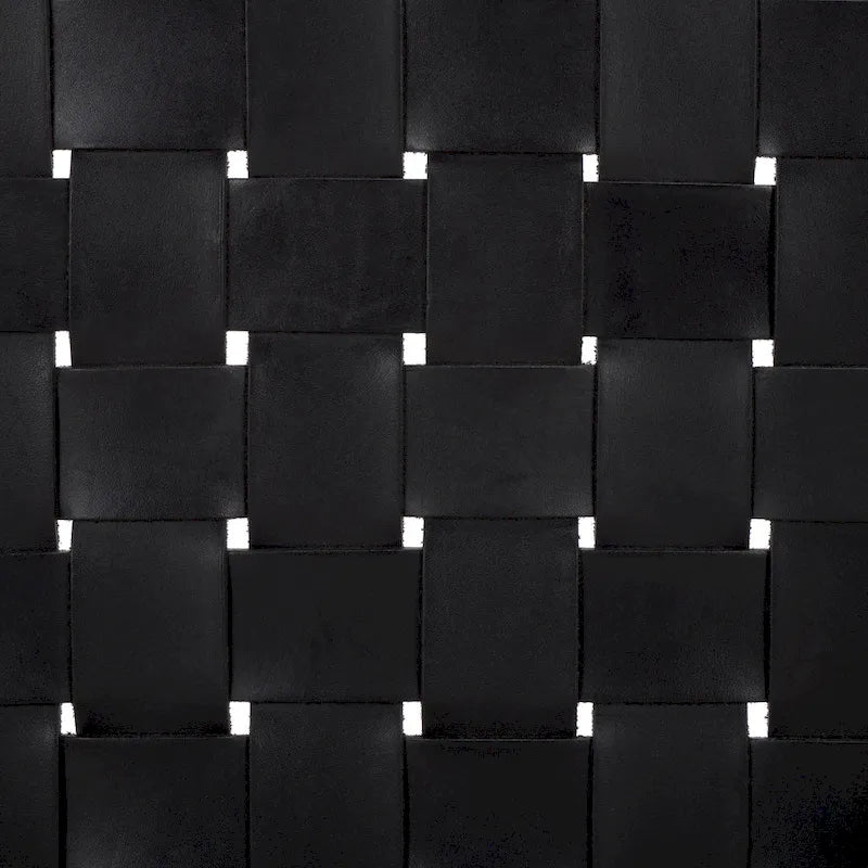 SAFAVIEH Gerda Woven Leather Dining Room Chair - 22.1  W x 20.9  L x 31.9  H - 22Wx21Dx32H