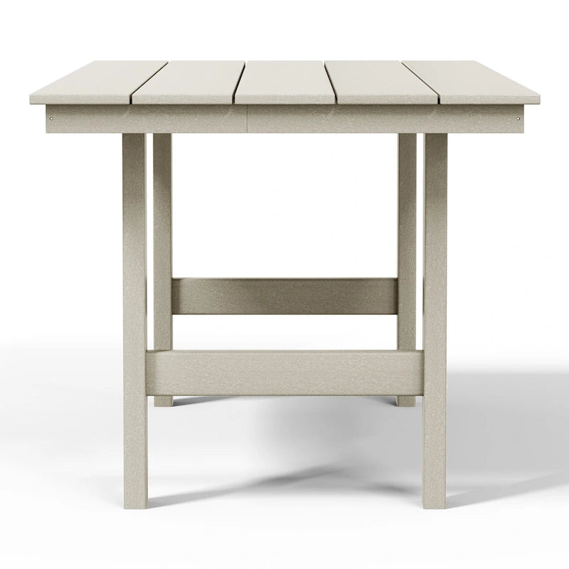 Set da pranzo Polytrends Shoreside da 6 pezzi con sedia e panca
