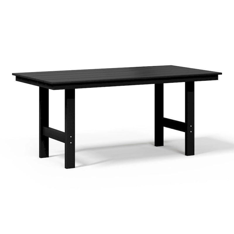 Set da pranzo Polytrends Shoreside da 6 pezzi con sedia e panca