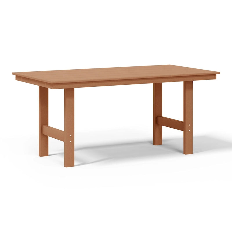 Set da pranzo Polytrends Shoreside da 6 pezzi con sedia e panca