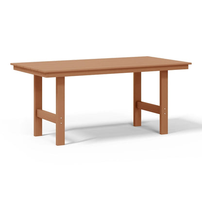Set da pranzo Polytrends Shoreside da 6 pezzi con sedia e panca