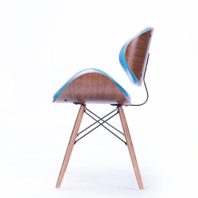 Corvus Madonna Mid-century Teal Accent Chair