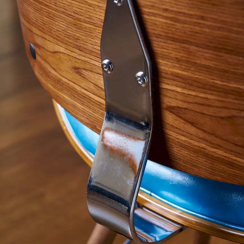 Corvus Madonna Mid-century Teal Accent Chair