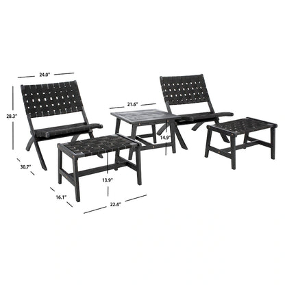SAFAVIEH Outdoor Darryl Set - 24W x 31D x 28H