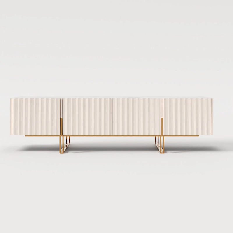 78.7  TV Stand, Entertainment Center with Faux Marble Top