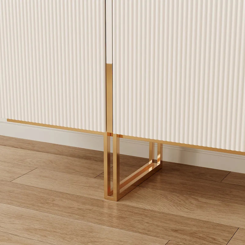 78.7  TV Stand, Entertainment Center with Faux Marble Top