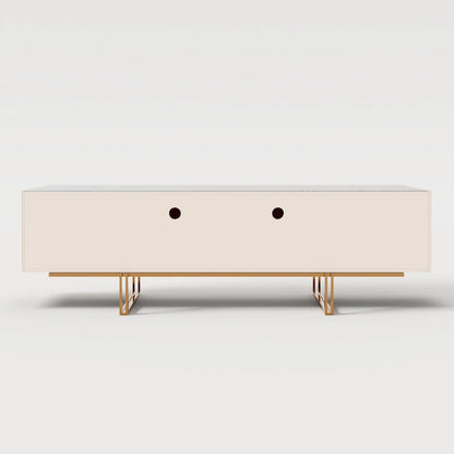 78.7  TV Stand, Entertainment Center with Faux Marble Top