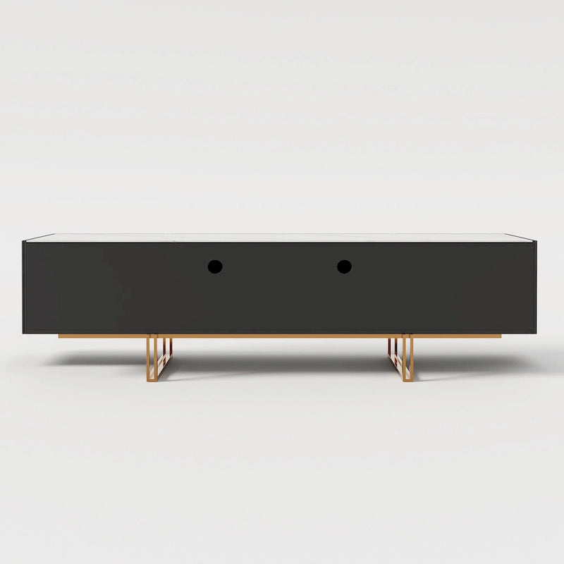 78.7  TV Stand, Entertainment Center with Faux Marble Top