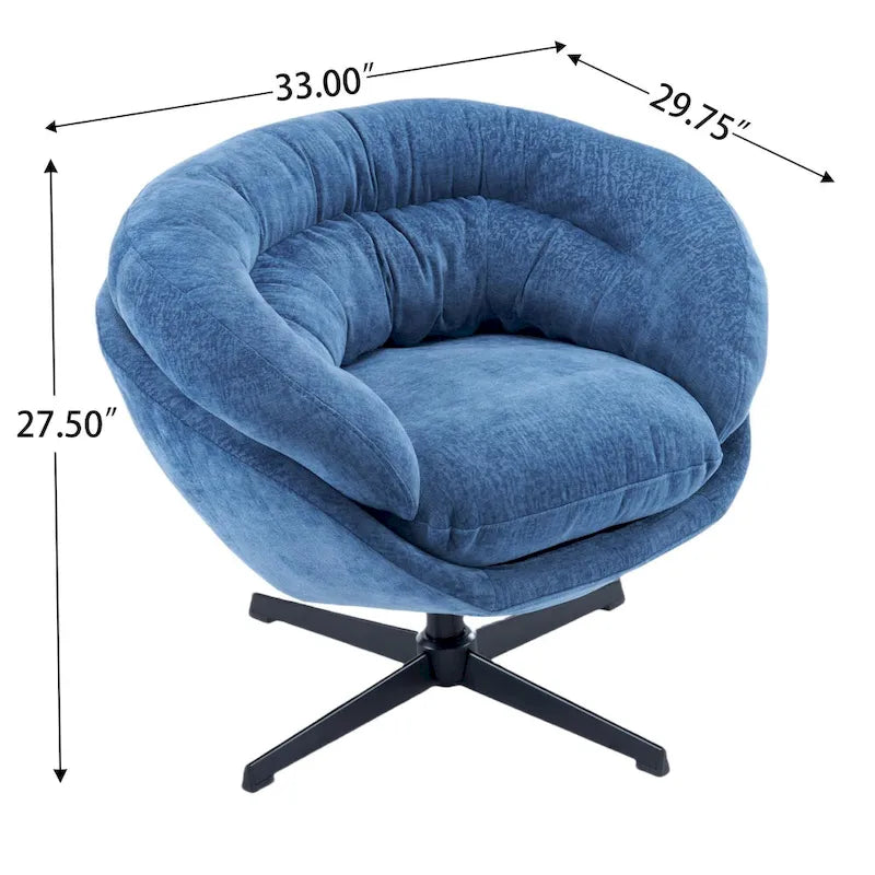 Liamer Swivel Club Chair by Christopher Knight Home