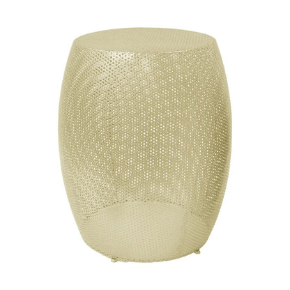 Christopher Knight Home Round Metal Hollow 2 PCS Side Table Set - 16.5  L x 16.5  W x 20.75  H