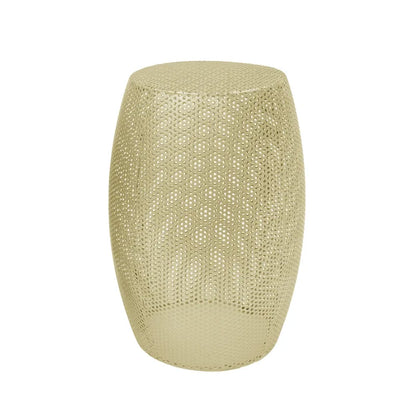 Christopher Knight Home Round Metal Hollow 2 PCS Side Table Set - 16.5  L x 16.5  W x 20.75  H