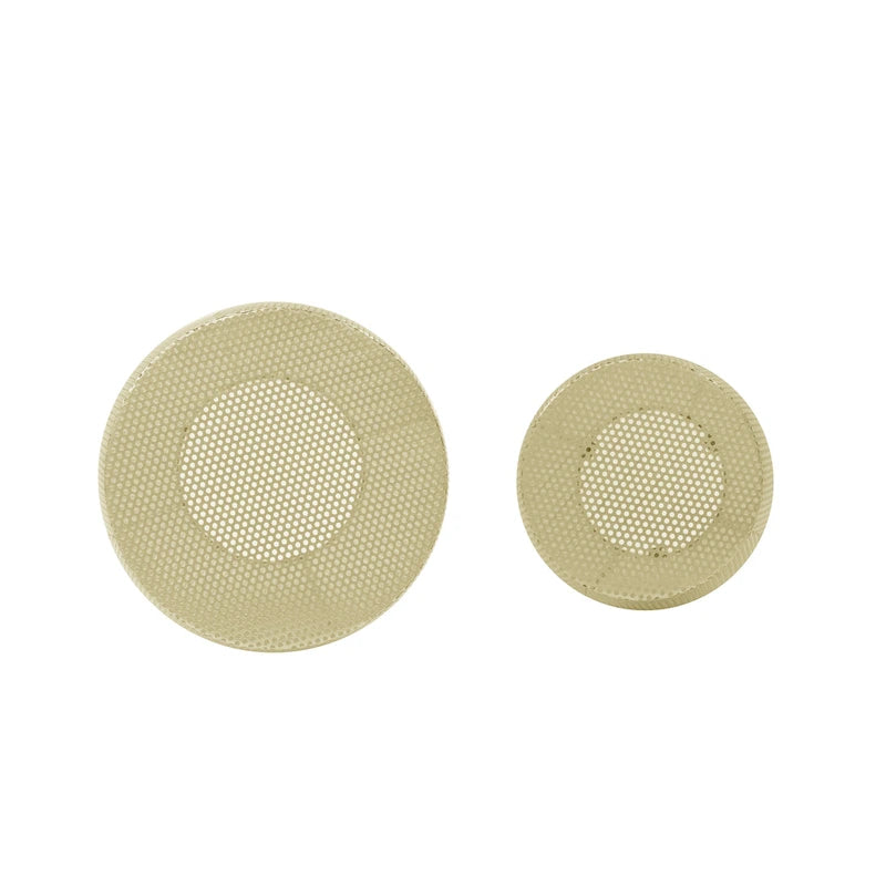 Christopher Knight Home Round Metal Hollow 2 PCS Side Table Set - 16.5  L x 16.5  W x 20.75  H