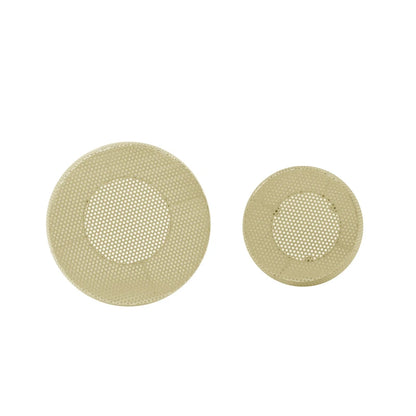 Christopher Knight Home Round Metal Hollow 2 PCS Side Table Set - 16.5  L x 16.5  W x 20.75  H