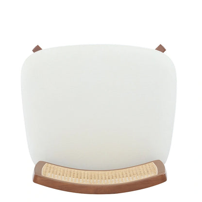 Christopher Knight Home -Alma (Set of 2) Modern Beige Lounge Chair with Woven Backrest, Sturdy Wooden Frame