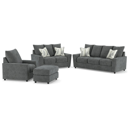 Signature Design by Ashley Stairatt Gray 4-Piece Upholstery Package - 86  W x 38  D x 39  H