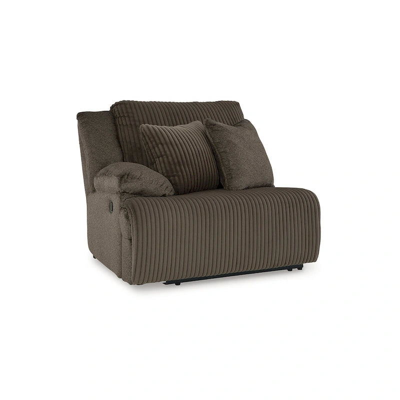 Signature Design by Ashley Top Tier Brown 6-Piece Reclining Sectional with Chaise - 147 W x 134 D x 41 H