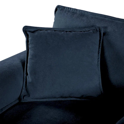 2-Piece 75.59  Chenille Cloud Loveseat Sofa Set with Deep Seat and 4 Pillows