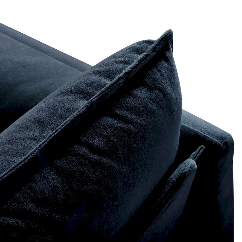 2-Piece 75.59  Chenille Cloud Loveseat Sofa Set with Deep Seat and 4 Pillows