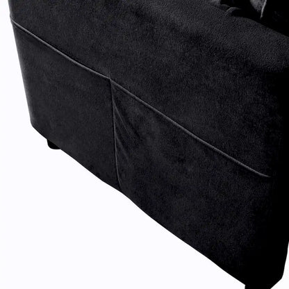 2-Piece 75.59  Chenille Cloud Loveseat Sofa Set with Deep Seat and 4 Pillows