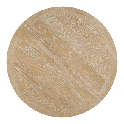 Rustic Farmhouse Dining Table and Chair Sets Extendable Round Table and Chair Sets with Adjustable Table Top for Dining Room