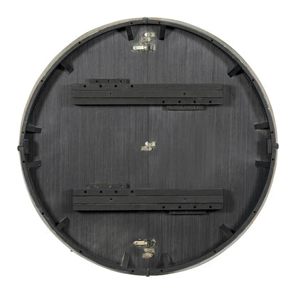 Rustic Farmhouse Dining Table and Chair Sets Extendable Round Table and Chair Sets with Adjustable Table Top for Dining Room